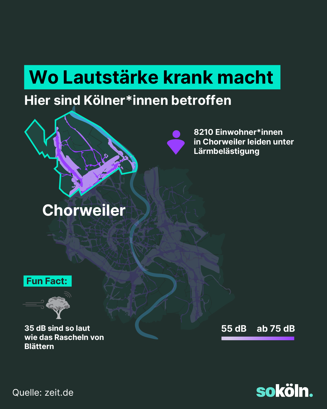 Infografik: Lärm in Chorweiler