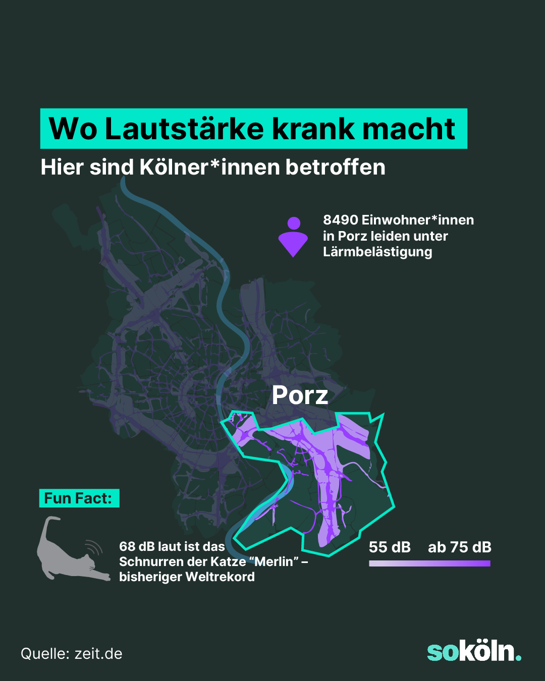 Infografik: Lärm in Porz