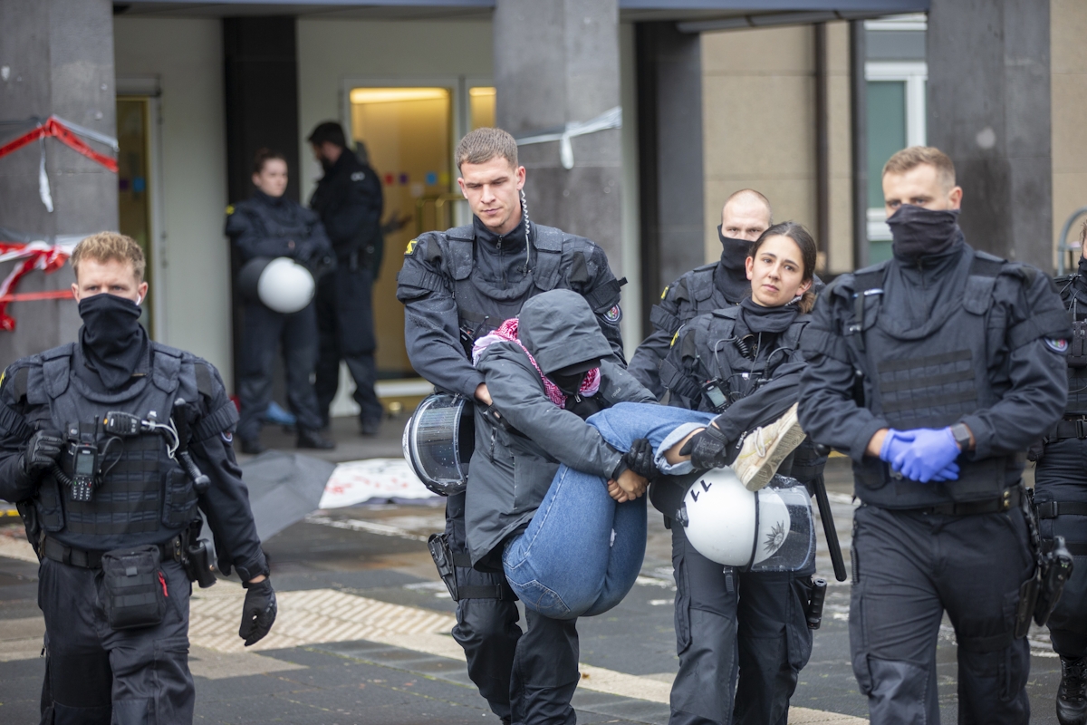 Pro-Palästina-Demo Kölner Uni