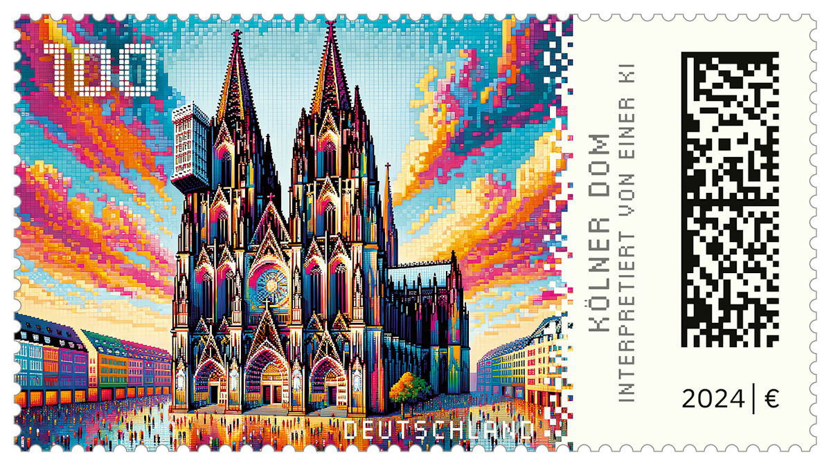 Krypto-Briefmarke: Kölner Dom