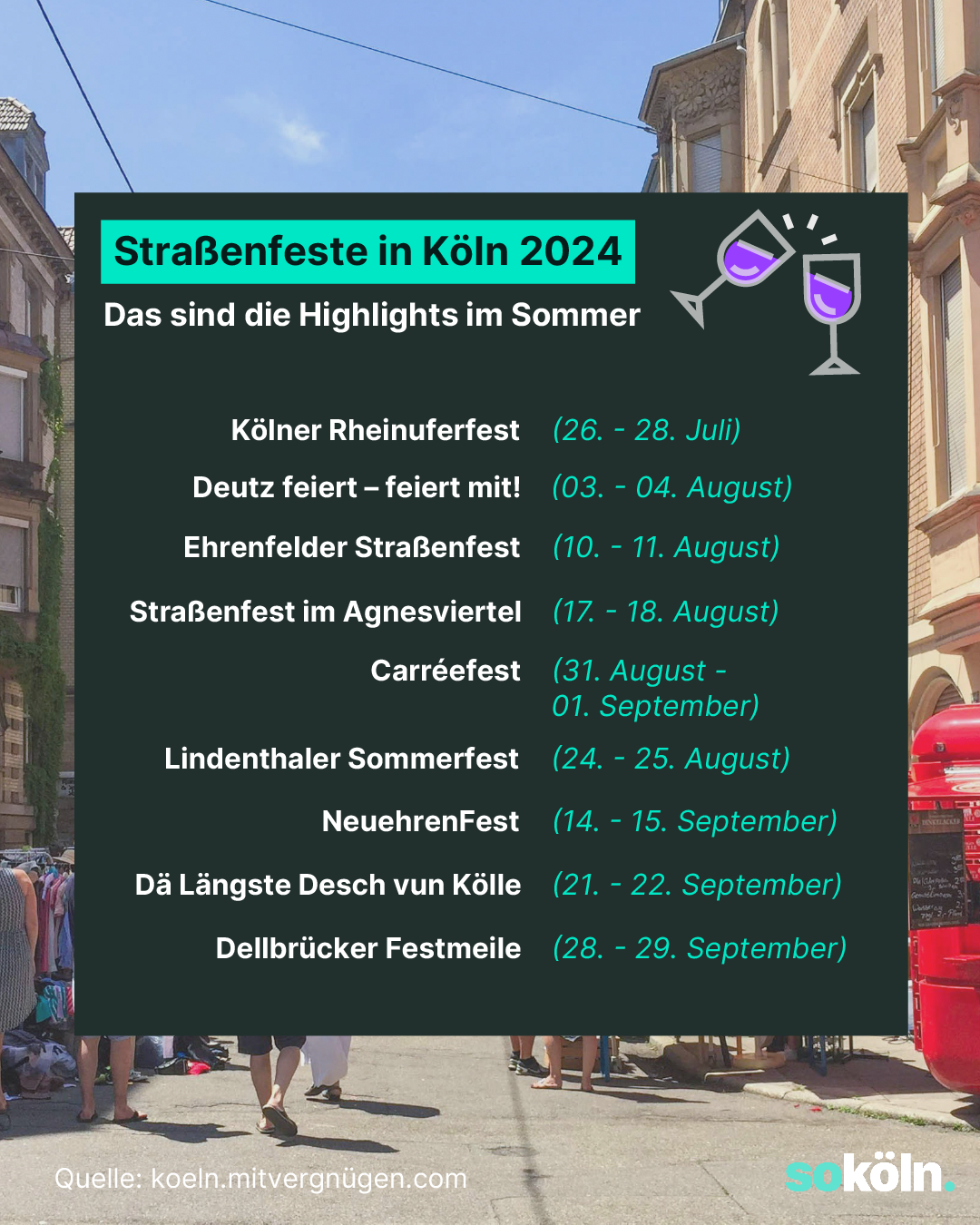 Straßenfeste in Köln 2024