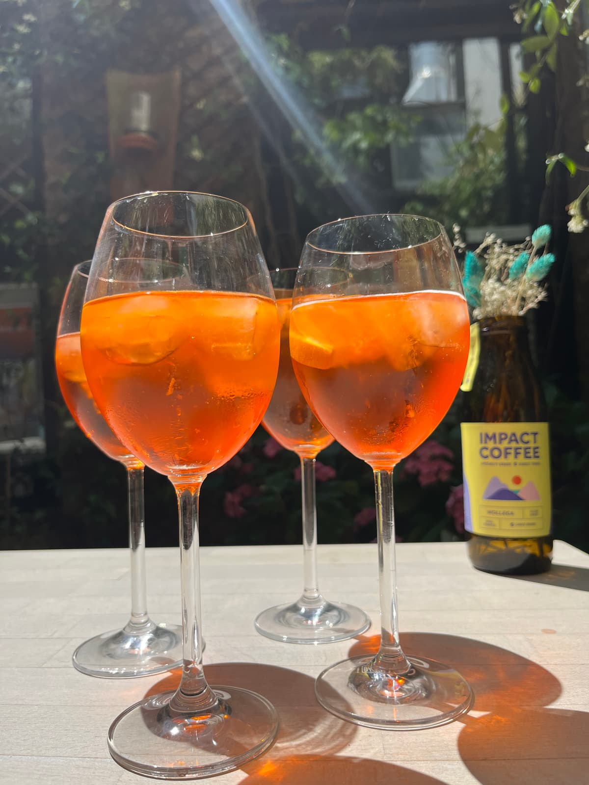 Aperol im Impact Cafe