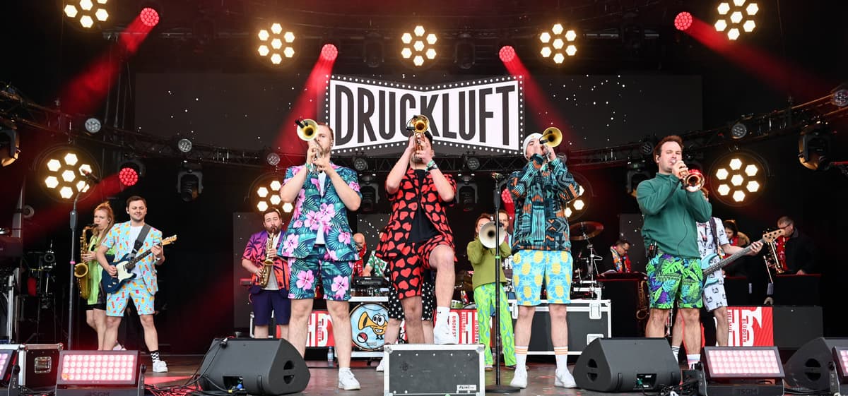 Druckluft Band Auftritt Karneval