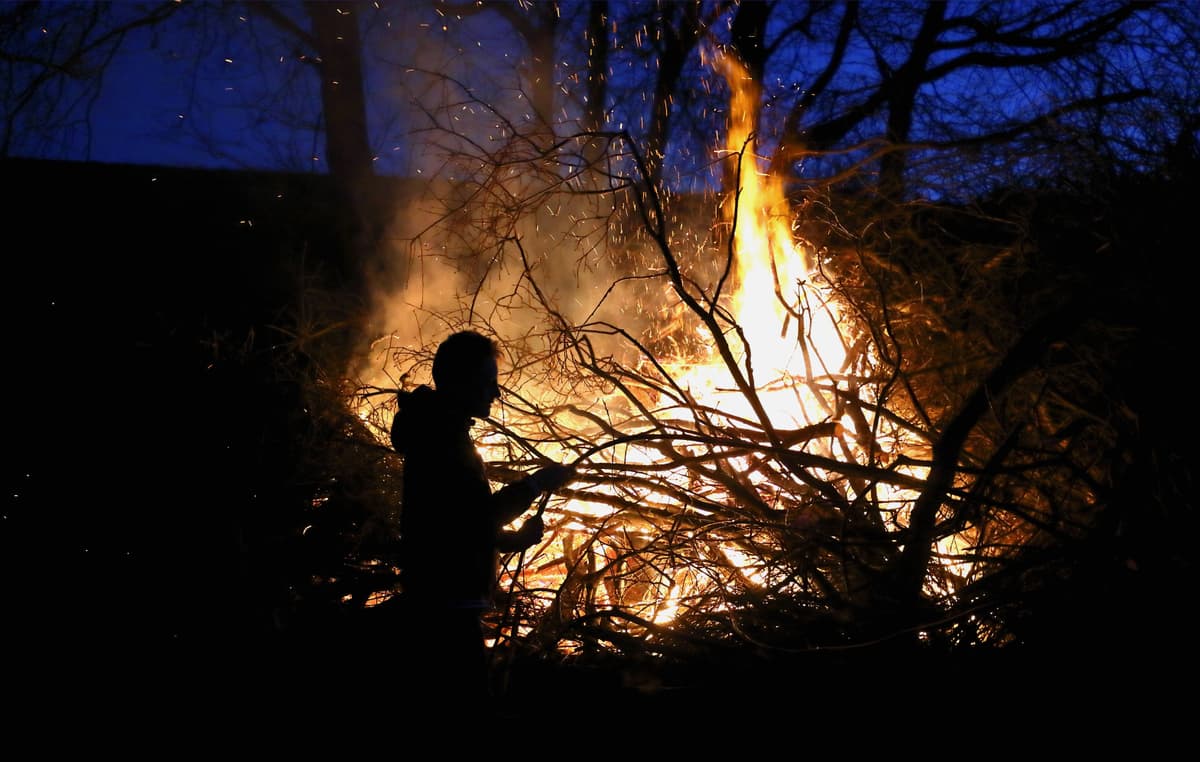 Ausgefallene Osterfeuer