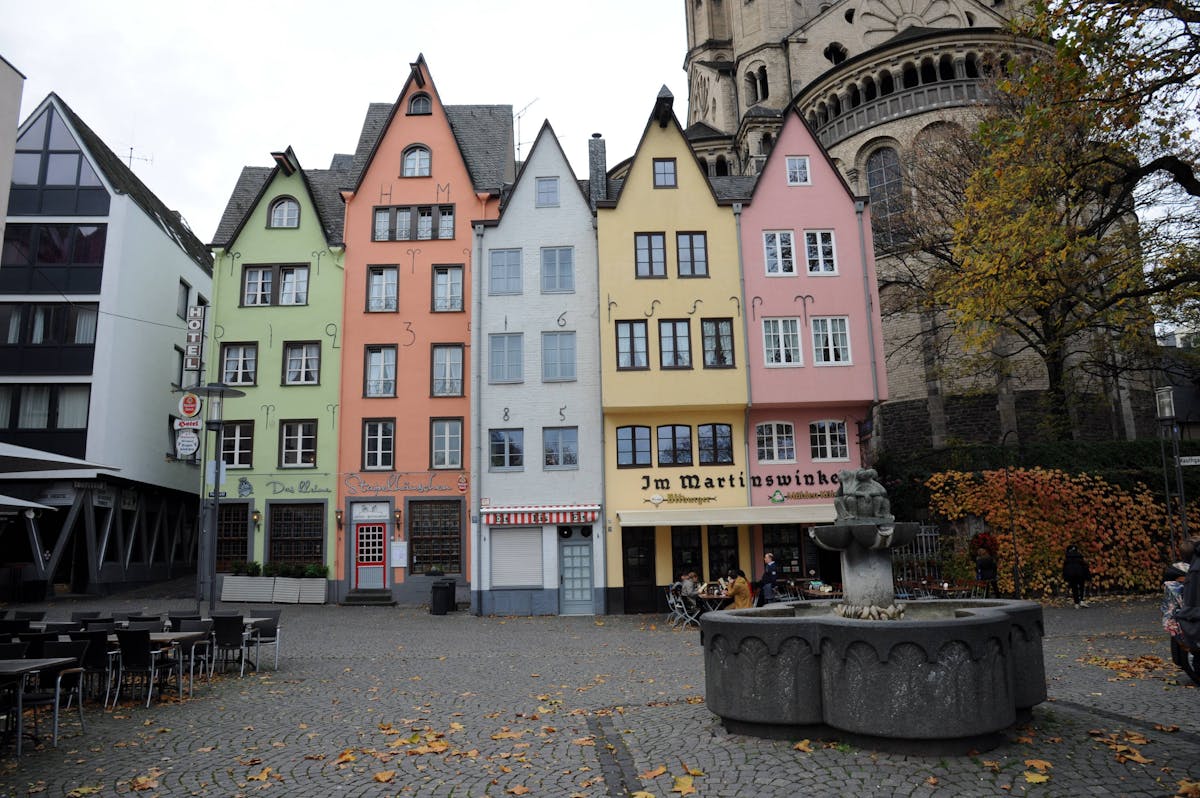 Giebelhäuser in Kölner Altstadt