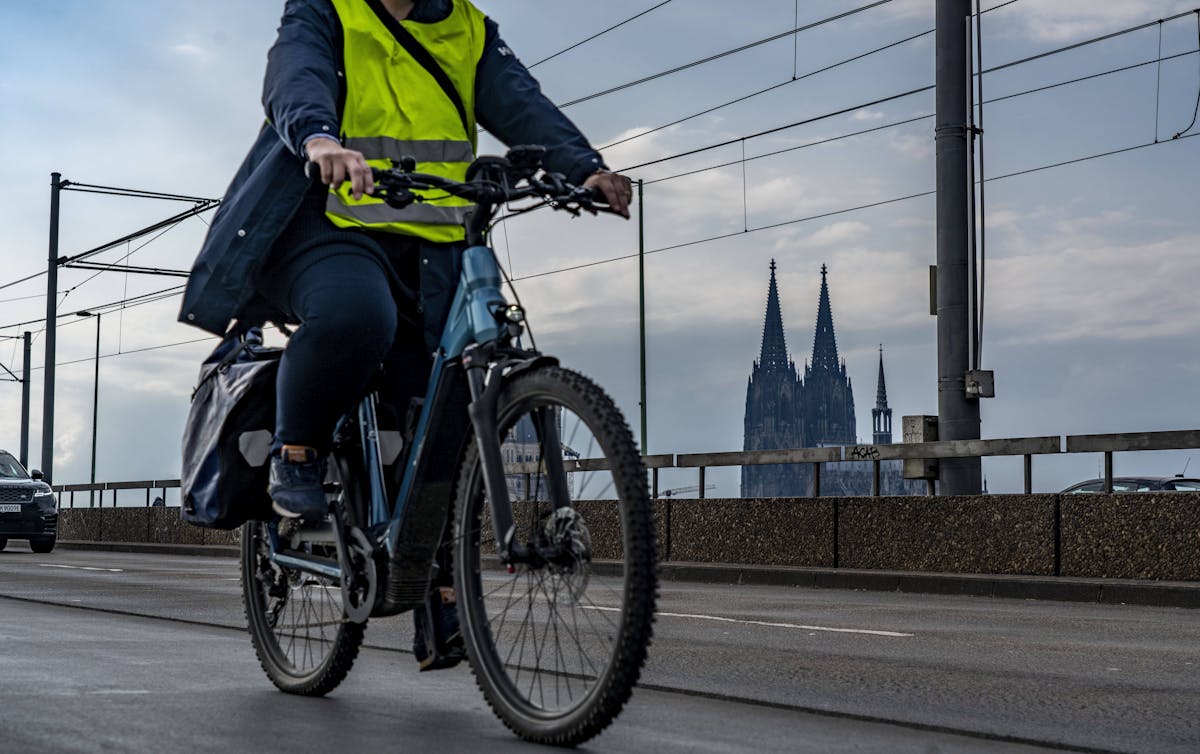 Mit dem Fahrrad zur Arbeit in Köln