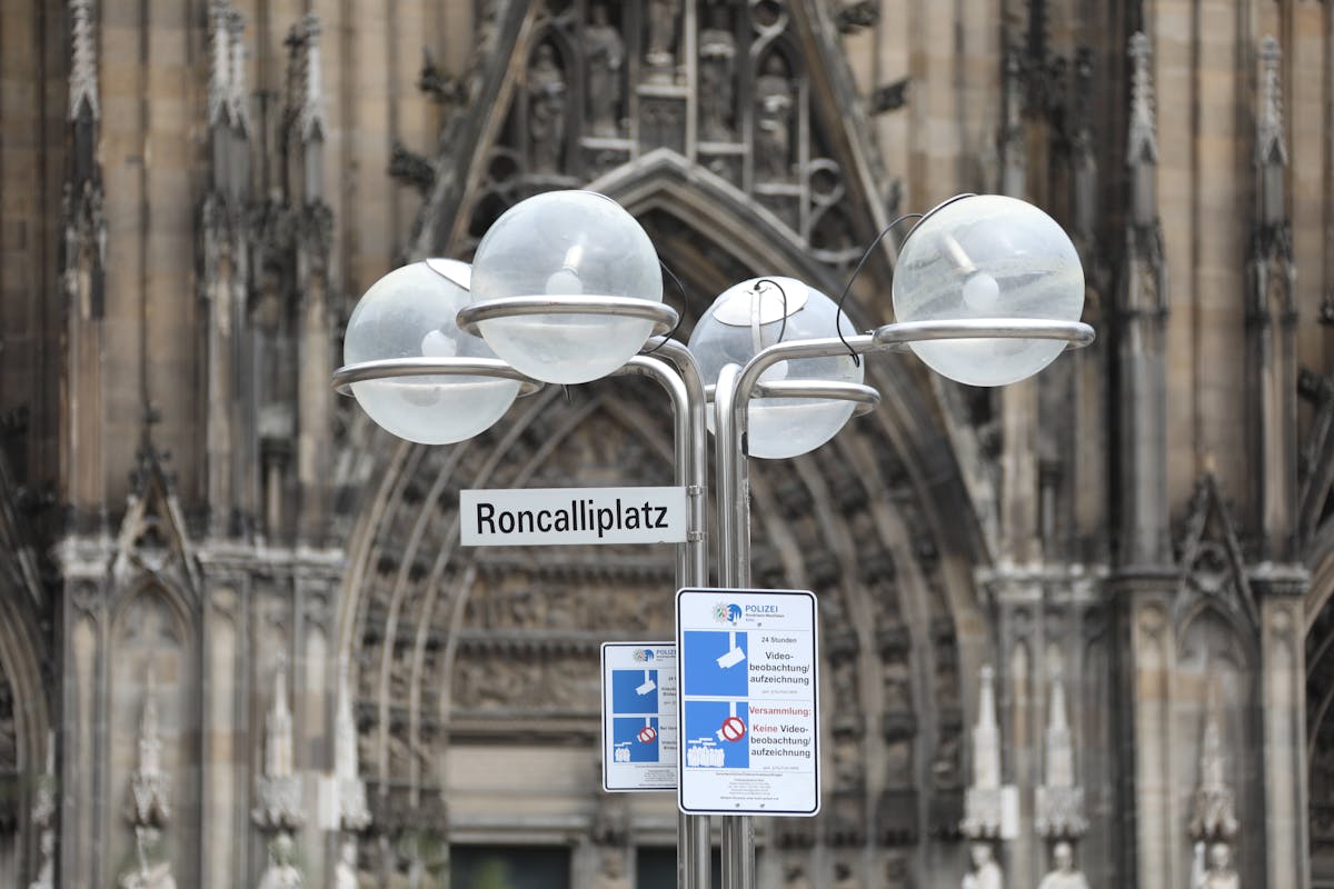 Videoüberwachung am Dom in Köln