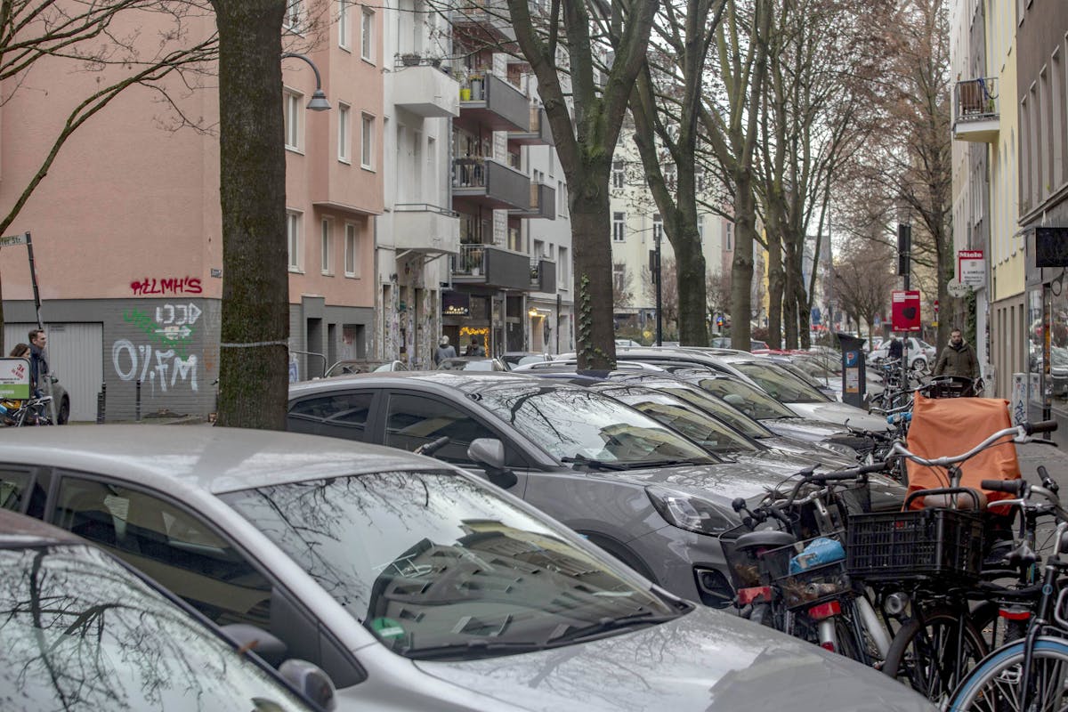 Belgisches Viertel vollgeparkt