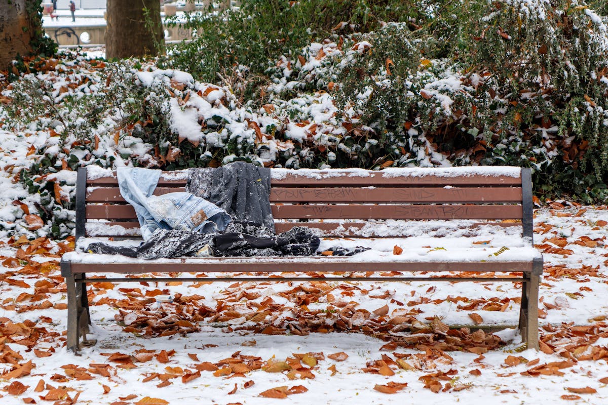 Obdachlose im Winter Symbolbild