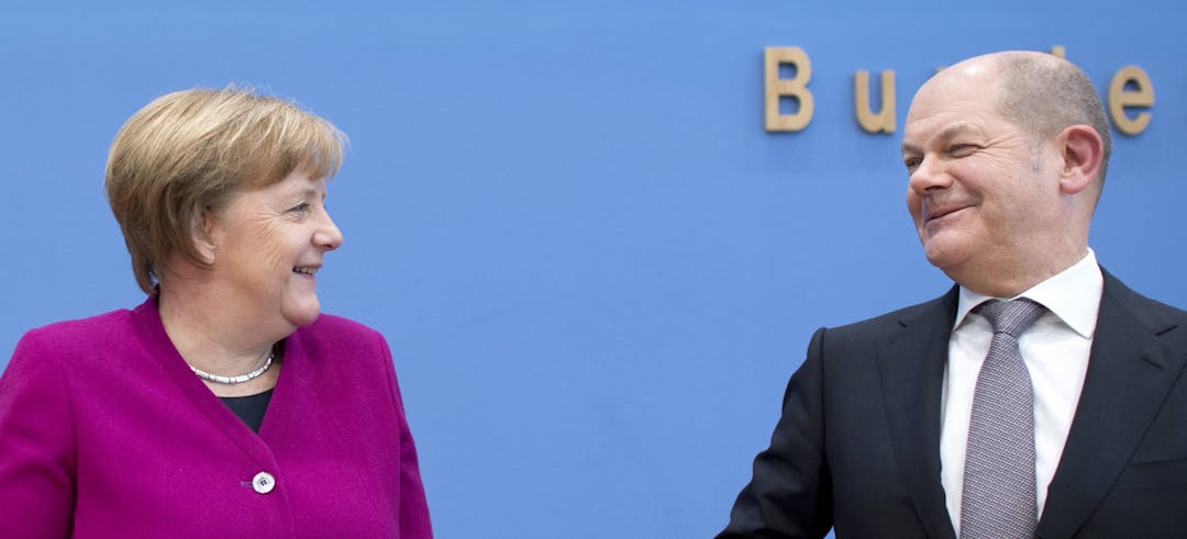Scholz und Merkel 