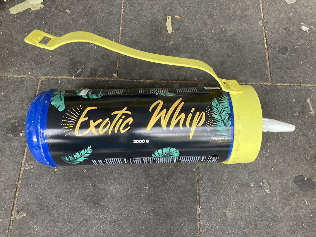Lachgas Kanister der Marke "Exotic Whip"