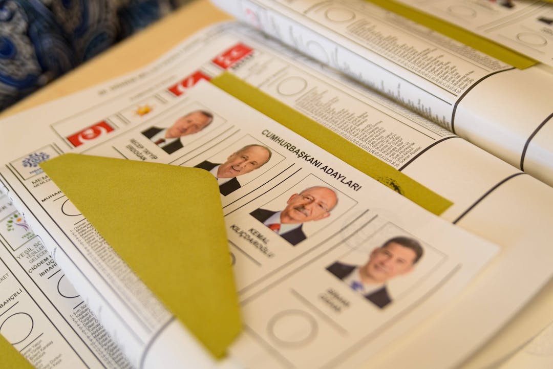 Stimmzettel bei der türkischen Präsidentschaftswahl