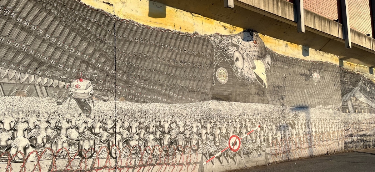 Captain Borderline Adler Mural